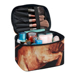 Watercolor Taurus Zodiac Sign Print Travel Makeup Bag