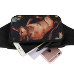 Watercolor Taurus Zodiac Sign Print Waist Bag