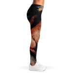 Watercolor Taurus Zodiac Sign Print Women's Leggings