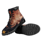 Watercolor Taurus Zodiac Sign Print Work Boots