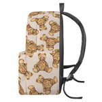 Watercolor Teddy Bear Pattern Print Backpack