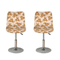 Watercolor Teddy Bear Pattern Print Bar Stool Covers