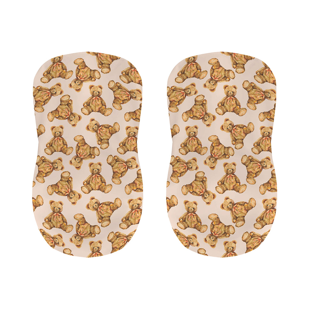 Watercolor Teddy Bear Pattern Print Bar Stool Covers