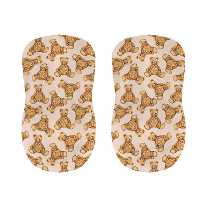 Watercolor Teddy Bear Pattern Print Bar Stool Covers