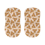 Watercolor Teddy Bear Pattern Print Bar Stool Covers
