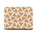 Watercolor Teddy Bear Pattern Print Bifold Wallet