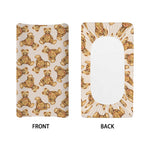 Watercolor Teddy Bear Pattern Print Changing Pad Cover