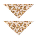 Watercolor Teddy Bear Pattern Print Dog Bandana