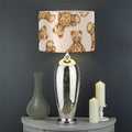 Watercolor Teddy Bear Pattern Print Drum Lamp Shade