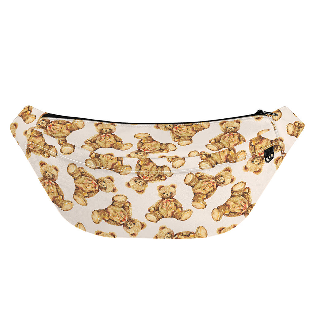 Watercolor Teddy Bear Pattern Print Fanny Pack