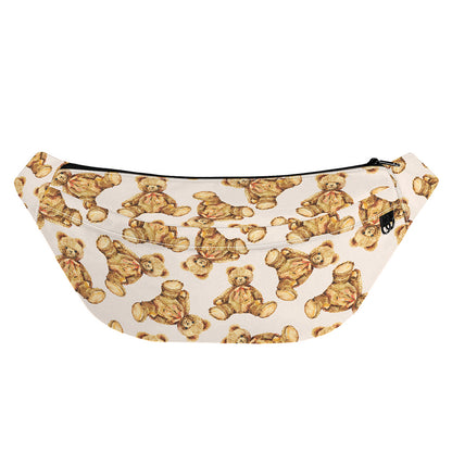 Watercolor Teddy Bear Pattern Print Fanny Pack