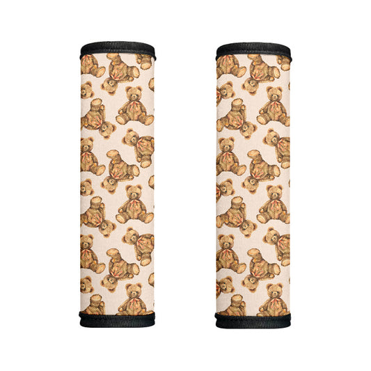 Watercolor Teddy Bear Pattern Print Handle Covers