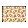 Watercolor Teddy Bear Pattern Print Kitchen Mat