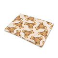 Watercolor Teddy Bear Pattern Print Pet Cooling Mat Cover
