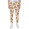 Watercolor Teddy Bear Pattern Print Joggers