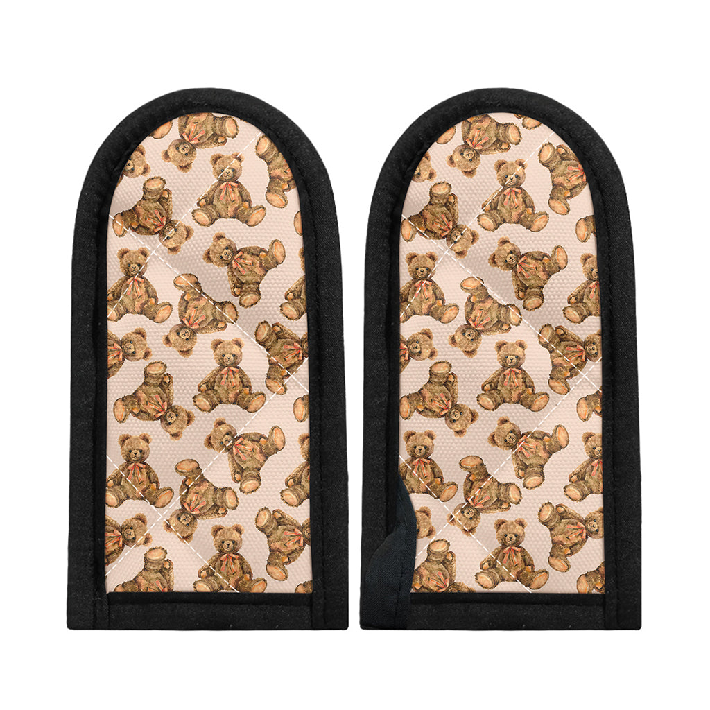 Watercolor Teddy Bear Pattern Print Skillet Handle Cover