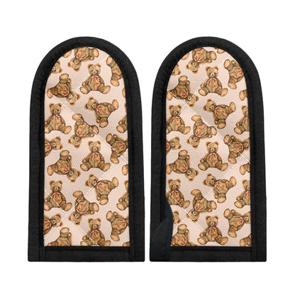 Watercolor Teddy Bear Pattern Print Skillet Handle Cover