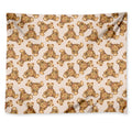 Watercolor Teddy Bear Pattern Print Tapestry