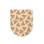 Watercolor Teddy Bear Pattern Print Toilet Lid Cover