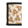 Watercolor Teddy Bear Pattern Print Trifold Wallet