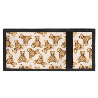 Watercolor Teddy Bear Pattern Print Trifold Wallet