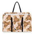 Watercolor Teddy Bear Pattern Print Utility Tote Bag