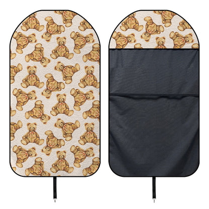 Watercolor Teddy Bear Pattern Print Waterproof Car Seat Cover