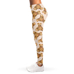 Watercolor Teddy Bear Pattern Print Women's Leggings