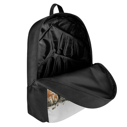 Watercolor Tiger Print 17 Inch Backpack