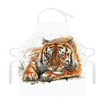 Watercolor Tiger Print Adjustable Apron