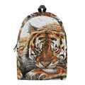 Watercolor Tiger Print School Backpack
