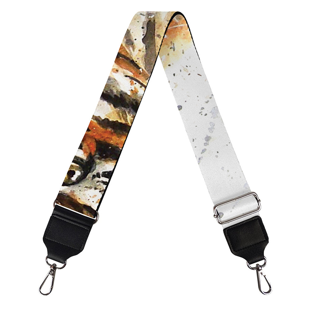 Watercolor Tiger Print Bag Strap
