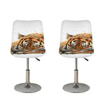 Watercolor Tiger Print Bar Stool Covers
