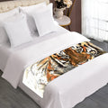 Watercolor Tiger Print Bed Runner