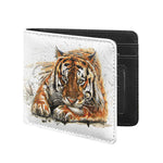 Watercolor Tiger Print Bifold Wallet