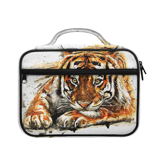 Watercolor Tiger Print Briefcase Bible Bag