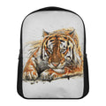 Watercolor Tiger Print Casual Backpack
