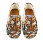 Watercolor Tiger Print Casual Shoes