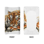 Watercolor Tiger Print Changing Pad Cover