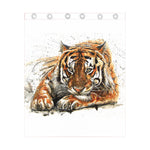 Watercolor Tiger Print Curtain