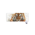 Watercolor Tiger Print Extended Mouse Pad