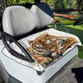 Watercolor Tiger Print Golf Cart Seat Cover