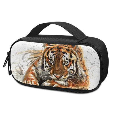 Watercolor Tiger Print Insulin Cooler Travel Case