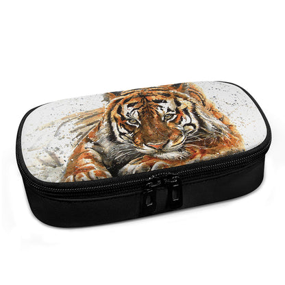 Watercolor Tiger Print Insulin Cooler Travel Case
