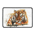 Watercolor Tiger Print Kitchen Mat