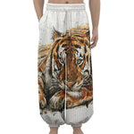Watercolor Tiger Print Lantern Pants