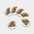 Watercolor Tiger Print Leather Coaster Set