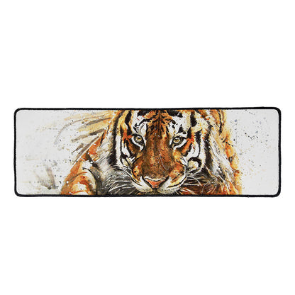 Watercolor Tiger Print Long Kitchen Mat
