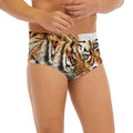 Watercolor Tiger Print Men's Briefs