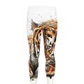 Watercolor Tiger Print Men's Leggings